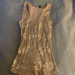 Sequin tank top
